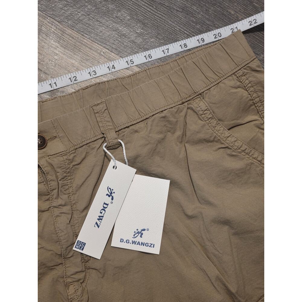 D.G. WANGZI Cargo Shorts Men’s 46 NWT Khaki Tan Cotton Spandex Tactical Casual - Picture 2 of 7